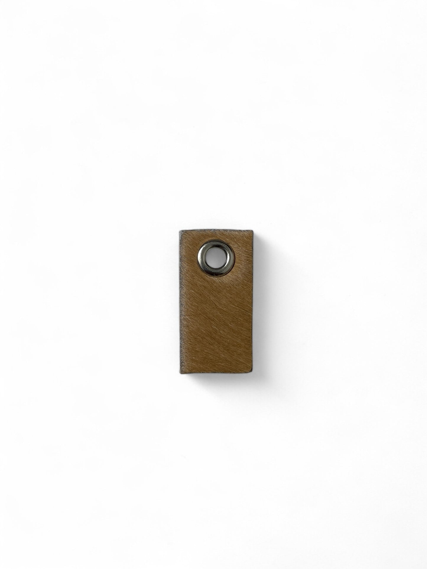 Cow Hide with hair Tag (Tan)