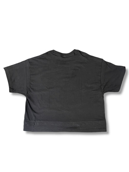 Triple Stack Hems Basic T (Black)