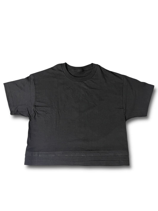 Triple Stack Hems Basic T (Black)